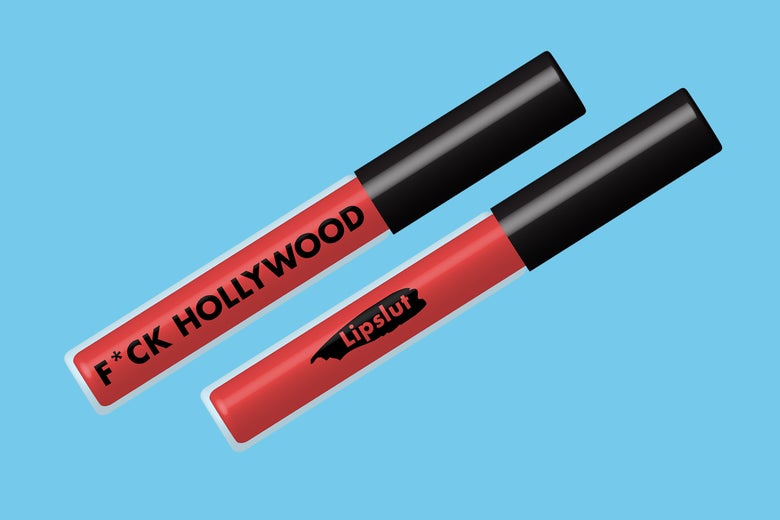 Two lipstick tubes in a red color.